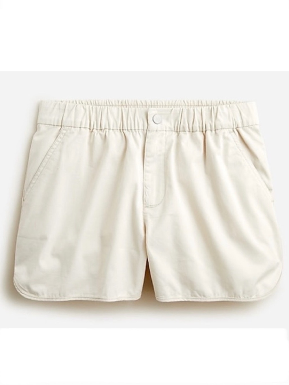 Jcrew Pull-On Shorts in Lightweight Chino 3” Style BF390 Stone Beige S